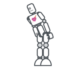 Robot? No, an action figure. sticker #8217076