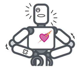 Robot? No, an action figure. sticker #8217078