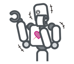 Robot? No, an action figure. sticker #8217079