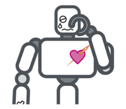 Robot? No, an action figure. sticker #8217086