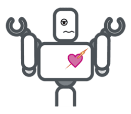 Robot? No, an action figure. sticker #8217089