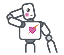 Robot? No, an action figure. sticker #8217091