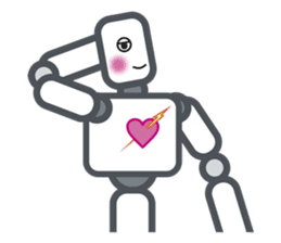 Robot? No, an action figure. sticker #8217091