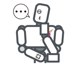 Robot? No, an action figure. sticker #8217094