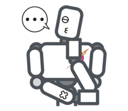 Robot? No, an action figure. sticker #8217094