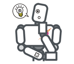 Robot? No, an action figure. sticker #8217095