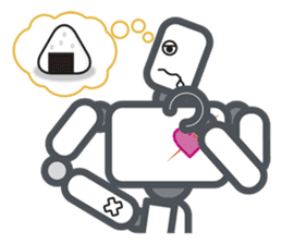 Robot? No, an action figure. sticker #8217101