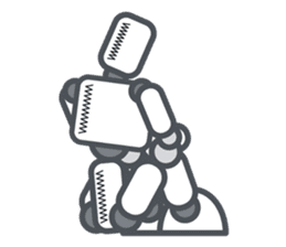 Robot? No, an action figure. sticker #8217108