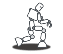 Robot? No, an action figure. sticker #8217110