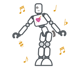 Robot? No, an action figure. sticker #8217111