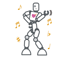 Robot? No, an action figure. sticker #8217112