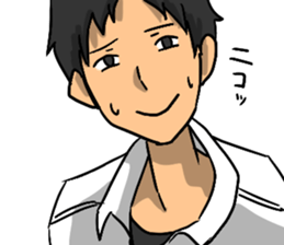 Sticker of the high school boy sticker #8219182