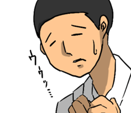 Sticker of the high school boy sticker #8219194