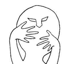 People of feline sticker #8219831