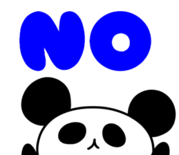 A pink rabbit and white panda sticker #8220597