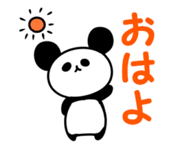 A pink rabbit and white panda sticker #8220600