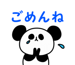 A pink rabbit and white panda sticker #8220607