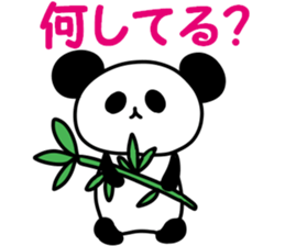 A pink rabbit and white panda sticker #8220612