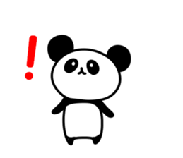 A pink rabbit and white panda sticker #8220634