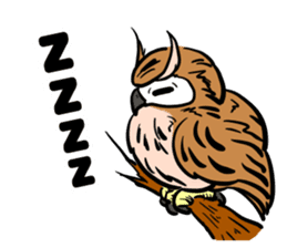 It is full of eared owls (English ver.) sticker #8220759