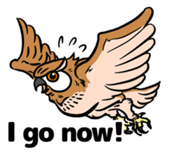 It is full of eared owls (English ver.) sticker #8220764