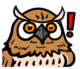 It is full of eared owls (English ver.) sticker #8220773