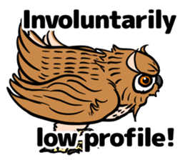 It is full of eared owls (English ver.) sticker #8220776