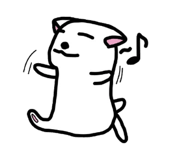 White,something an animal like. sticker #8221160