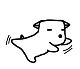 White,something an animal like. sticker #8221173