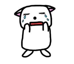 White,something an animal like. sticker #8221182