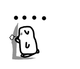 White,something an animal like. sticker #8221187