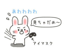 The rabbit is speaking. sticker #8221312