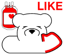 Lucky Bear ~ Donate Blood sticker #8221357