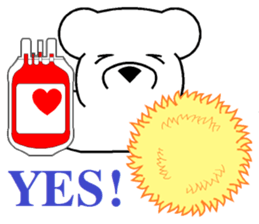 Lucky Bear ~ Donate Blood sticker #8221361