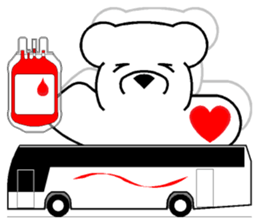 Lucky Bear ~ Donate Blood sticker #8221362