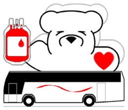 Lucky Bear ~ Donate Blood sticker #8221362