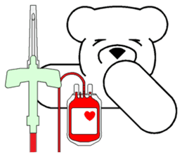 Lucky Bear ~ Donate Blood sticker #8221372