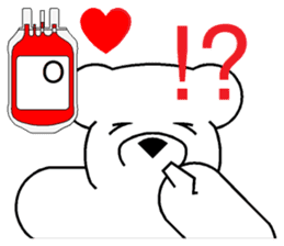 Lucky Bear ~ Donate Blood sticker #8221376