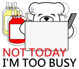 Lucky Bear ~ Donate Blood sticker #8221382