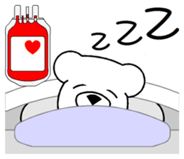 Lucky Bear ~ Donate Blood sticker #8221383
