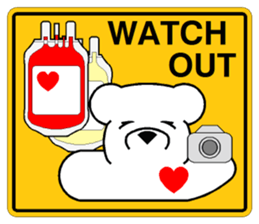 Lucky Bear ~ Donate Blood sticker #8221393