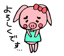 Pig and Rabbit sticker #8221481