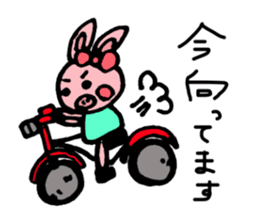 Pig and Rabbit sticker #8221497