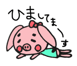 Pig and Rabbit sticker #8221505