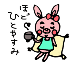 Pig and Rabbit sticker #8221510