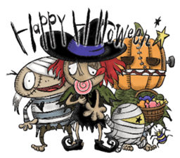 Halloween merry friends sticker #8222156