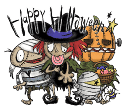 Halloween merry friends sticker #8222156