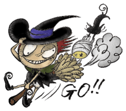 Halloween merry friends sticker #8222192