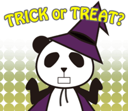 Panda with a chuck -- Halloween Ver. sticker #8222357