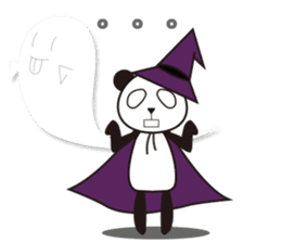 Panda with a chuck -- Halloween Ver. sticker #8222358